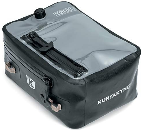Kuryakyn 5172 Tørke Trockentanktasche: transparent, wasserdicht, mit starker Magnetbasis und Riemen-Set
