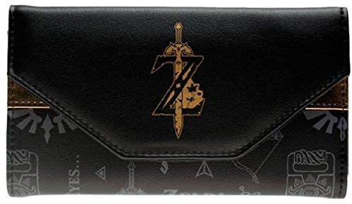 The Legend of Zelda Kinder Brieftasche Geldbörse Mehrfarbig, Minimalistisch mit Schnappverschluss aus Kunstleder