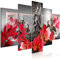 decomonkey Bilder Buddha 200x100 cm 5 Teilig Wandbild Groß Leinwandbild XXL Deko Wohnzimmer Schlafzimmer Wanddeko Pictures For Wall Poster Wall Painting Zen Orient