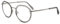 Vintage Runden Brillenrahmen Metall Nerdbrille Ohne Sehstärke Retro Klare Linse Gläser für Damen und Herren