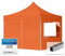 TOOLPORT Tente Pliante 3x3 m - 4 côtés Aluminium Barnum Chapiteau Pliant Tonnelle Stand Paddock Réception Abri PES300 Orange