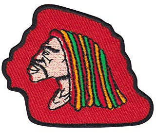 SigitasTrading Bob Marley Reggae_1 Aufnäher Besticktes Patch zum Aufbügeln Applique