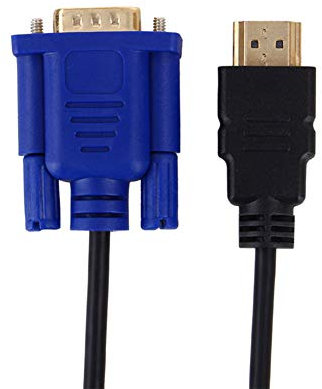Sytaun Câble convertisseur HDMI vers VGA, 1080p HDTV HDMI vers VGA mâle 15 broches pour PC TV 10 m