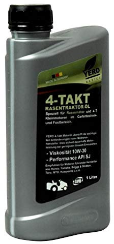 Yerd® Rasenmäher- Rasentraktor-Motoröl (Made in Germany) SAE 10W-30, 1 Liter