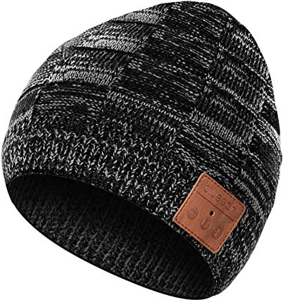 blueear Bluetooth Beanie Mütze Bluetooh 5.2 Kopfhörer Kabellose Winterstrickmützen mit Stereo-Lautsprecher und MIC,Geschenk für Geburtstag,Weihnachten,Erntedankfest