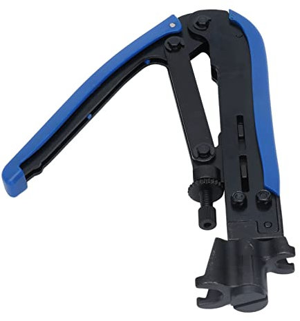 Pressa Connettore Cavo, Connettori a Compressione F, Strumento di Crimpatura Cavo Coassiale Leggero per Teste F Estruse RG59, RG6, RG11, 75-5, 75-7 Pollici