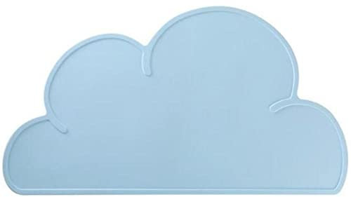 Bontannd 1pcs Cloud Shape Placemat Kids Plate Mat Food Grade Silicone Table Pad Kitchen Gadget Easy Cleaning Waterproof Heat Insulation