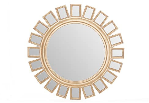 Premier Housewares Wall Mirror/Hanging mirror wall/Sunflower Bathroom Wall Mirrors/Garden Mirrors For Outdoor /W88 x D4 x H88cm.