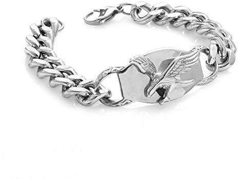 Herren Punk Eagle Wing Armband Kette Titan Stahl Armband Hip Hop Persönlichkeit Schmuck Geschenk