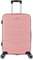 TROLLEY ADC - Valise Moyenne Soute 65x41x26 cm - Rigide, Légère 3 Kg - 65 litres - 4 Doubles Roues Silencieuses - Maniable, Pratique et Étanche - Collection Wall - Rose Gold
