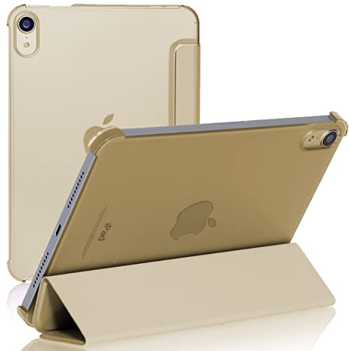 Smart and Slim Magnetic Stand Case for iPad Mini (2021) iPad Mini 6th Generation 8.3 inch with Auto Sleep-Wake Function (Gold)