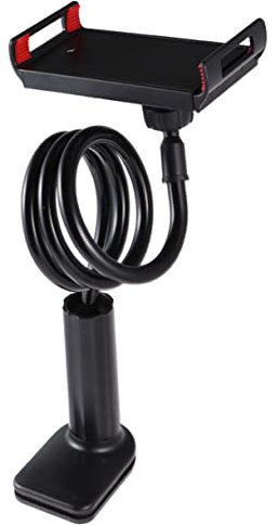 SOLUSTRE Rundum Drehbare Handyhalterung Für Telefone Und Laptops Biegsame Stange Mit Klemme Rutschfestem Silikagel Handyständer Für Filmschauen Outdoor-aktivitäten