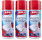 APLI 19657- Pack de 3 Aires comprimidos de limpieza en seco; 3 sprays de 400 ml. Aerosol apto para teclados, ordenadores y dispositivos electrónicos