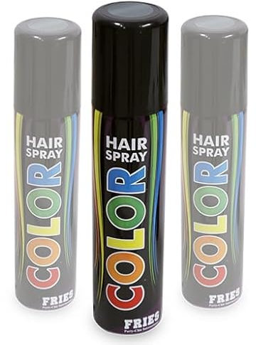 3x silbernes Haarspray im Sparpack! 3 Dosen silber zu je 100ml. Colorspray für Karneval, Fasching, Halloween und Party