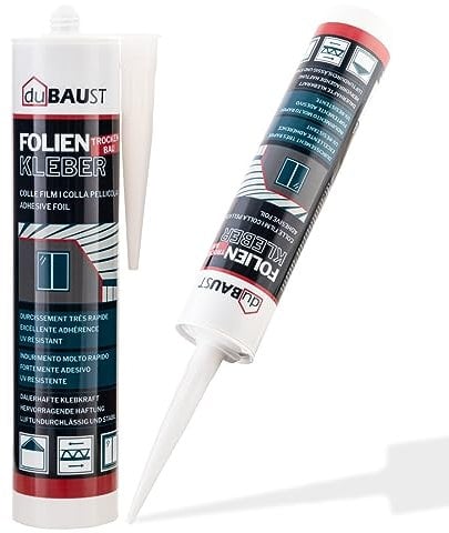 dubaust BFK24 Folienkleber Baufolienkleber Dampfsperrenkleber Fensterband Fensteranschlussband Dampfbremsen Dampfsperrfolien Kleber 310ml blau