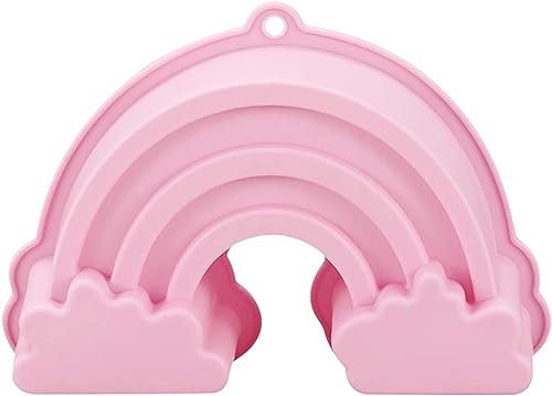 LATRAT Stampo per torta arcobaleno, in silicone, arcobaleno, 3D, per il fai da te
