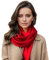 LA FERANI Damen Kaschmir Schal dünn Frühling Winter 185x65 Rot Kaschmirschal Pashmina Tuch Wollschal Wolle Uni Farbe Damenschal Geschenk für Sie (Rot)