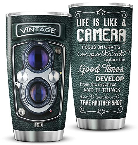 Taza Termica De Viaje 590ml Vaso Termico Acero Inoxidable Termo Café Para Auto Mamá Navidad Símbolo De Cámara