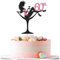 SYKYCTCY 1 Pack Happy 60th Birthday Cake Topper Glitter Heels Girls Bachelorette Cake Pick Cake Decorations for Girls Ladies Sixty Years Old Birthday Theme Party Supplies