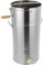 Extracteur de Miel d'abeille à 2 Cadres, Centrifugeuse Manuelle à Fond Plat en Acier Inoxydable, Extraction Manuelle du Miel, Machine Manuelle à Miel d'abeille pour Apiculteurs,