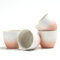 TEANAGOO Japanese Tea Cup, 5.6 Oz/160ml, Gradient Pink White, H25, 4 Pcs/Box, Asian Tea Cups Without Handles