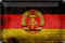 Schild Blech 30x20cm - Made in Germany - Flagge DDR Fahne Metall Deko Blechschild