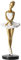 Rurunklee Ballerina Figur Statue Frau Skulptur Modern Mädchen Wohnzimmer Kunst Arts Harz Geschenk