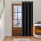 MIULEE Verdunklungsvorhang Schwarz Blickdichte Vorhänge mit Ösen 1 Stück H 245 x B 140 cm Tür Gardinen Abdunkelnde Wohnzimmer Schlafzimmer Blackout Curtain