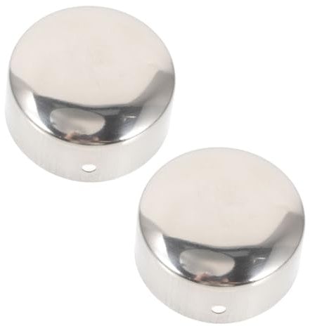 SEWOART 2Pcs Handrail End Caps Decorative Tube Caps Protector for Handrail Accessories Ideal for Wardrobe Hanging Rail and Handrail Brackets and Stylish Design
