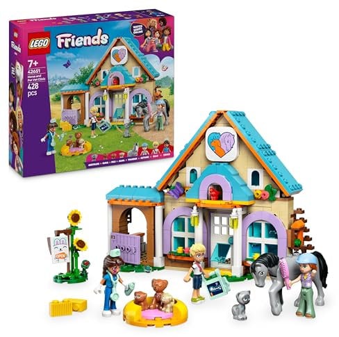 LEGO Friends La Clinique vétérinaire pour Chevaux et Animaux de Compagnie - Jeu créatif avec 3 Mini-poupées et 5 Animaux - Idée Cadeau pour Petites Filles dès 7 Ans 42651