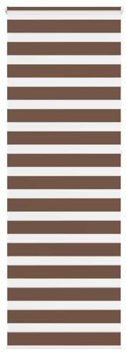 vidaXL Doppelrollo Braun 80x230 cm Stoffbreite 75,9 cm Polyester