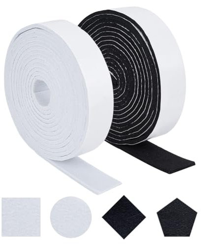NBEADS Nastro In Feltro Autoadesivo, 10mx4cm Nastro Adesivo In Feltro Striscia Di Feltro Adesiva Con Supporto Antiscivolo In Feltro Per Proteggere Pavimenti In Legno, 5mm Di Spessore