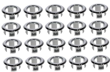 Veemoon 20 Piezas De Anillo De Desbordamiento De Lavabo De Cerámica Tapón Para Sumidero Tapa Para Orificio De Lavabo Anillo De Desbordamiento De Baño Accesorio De Baño Accesorio De