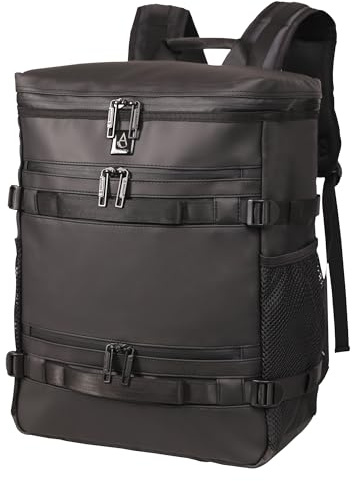 Aerolite Waterproof 45x36x20cm Easyjet Underseat 32L Travel Backpack Rucksack Carry On Hand Luggage Flight Cabin Bag 45x36x20 Easyjet Approved with 15.6in Laptop Pouch (Black)