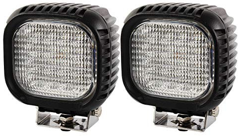 BRIGHTUM 48W CRE LED Offroad Arbeitsscheinwerfer weiß 12V 24V Reflektor worklight Scheinwerfer Arbeitslicht SUV UTV ATV Arbeitslampe Traktor Bagger LKW KFZ (2 Stück)