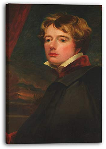 Printed Paintings Leinwand (40x60cm): George Henry Harlow - Selbstporträt