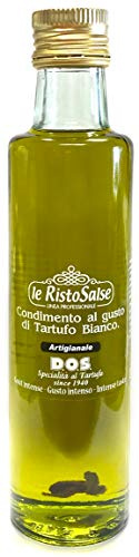 Huile de Truffe Blanche | Sans Gluten | Fabriqué en Italie | Idéal pour Pâtes, Riz, Viandes | Campagne: Huile de Truffe, Crème de Truffe, 250 ml (Lot de 1)