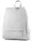modamoda de T138 Damen Leder Rucksack Handtasche handmade in Italy, Farbe:Hellgrau2021