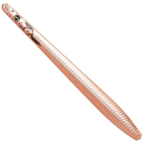 Savage Gear Durchlaufblinker 10cm 16g Line Thru Sandeel Nail, Farbe:Copper Plating