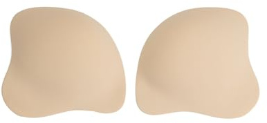 Bye Bra Coppe push-up, reggiseno adesivo, leggero, riutilizzabile fino a 25 volte, cuciture e senza cuciture, beige/nero, A-D, Beige, D