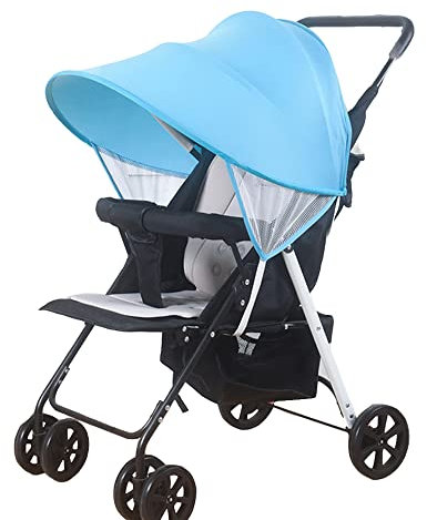 Sonnensegel Universal Kinderwagen Sonnenschutz Sonnenverdeck Babyschale Sonnenblende UV Schutz Sonnendach Wasserdicht Winddicht Sonnenschirm mit Mückennetz Staubdicht Schlummerverdeck Buggy Sportwagen