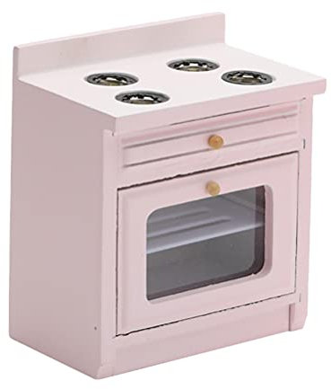 ibasenice Dollhouse Cooker Stove Oven Model Miniature Kitchen Furniture Accessories Mini Dolls House Decor for Kids Play Toy Micro World