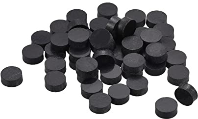 sourcing map 50 Stück Gitarren Griffbrett Inlay Punkte Acryl 6x2.5mm | Einlagen Markierungspunkt, Für Gitarrengriffbrett