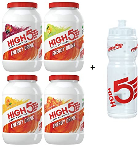 High 5 Energy Drink Powder 2.2KG + FREE 750ml Bottle (Orange)