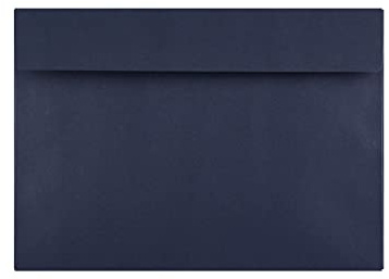 C5 (162x229mm) Coloured Envelopes Perfect for A5 Christmas Cards, Greeting Cards, Wedding Invitations, Crafts and Many More - Pack of 100 envelopes (Navy Blue Peel & Seal)