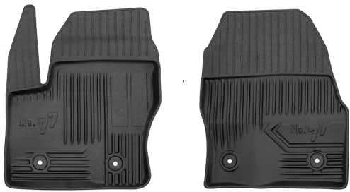 MOTOS Gummimatten Auto Fussmatte passend für Ford Transit Connect II 2013-2022 Van Verbessern Sie Ihren Reisekomfort mit Antirutschmatte Auto No.77 - Allwetter fußmatten Auto, Schutz vor Verschmutzung