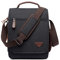 DORRISO Mode Umhängetasche Herren Schultertasche Elegante Schultertaschen für 12.9 Zoll Laptop Kuriertasche Männer Casual Reise Schule Schultertasche Herren Kuriertasche Schwarz