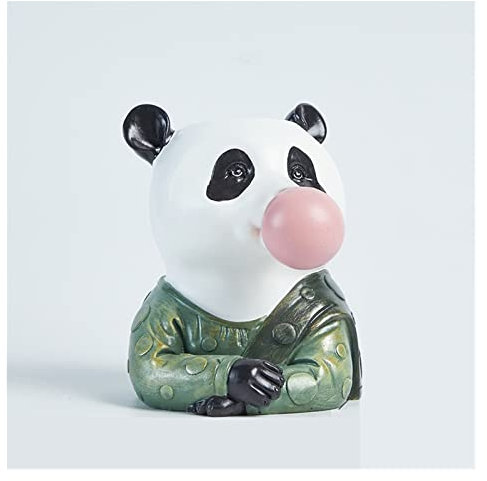 Topfvasen Sukkulenten-Blumentopf-Vase aus Harz, Tierkopf-Form, niedliche Vase, Heimdekoration Blumentopf für den Hausgarten (Color : Panda)