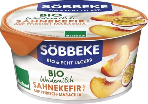 Bio Weidemilch Sahnekefir Pfirsich-Maracuja 6 x 150 g