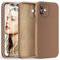 HATOSHI 3 in 1 for iPhone 12 Case, with 2 Pack HD Screen Protector, [Upgraded Full Camera Protection] Liquid Silicone Silky-Soft Touch Slim Shockproof [Anti-Scratch] [Multi-Color] 6.1 inch, Brown